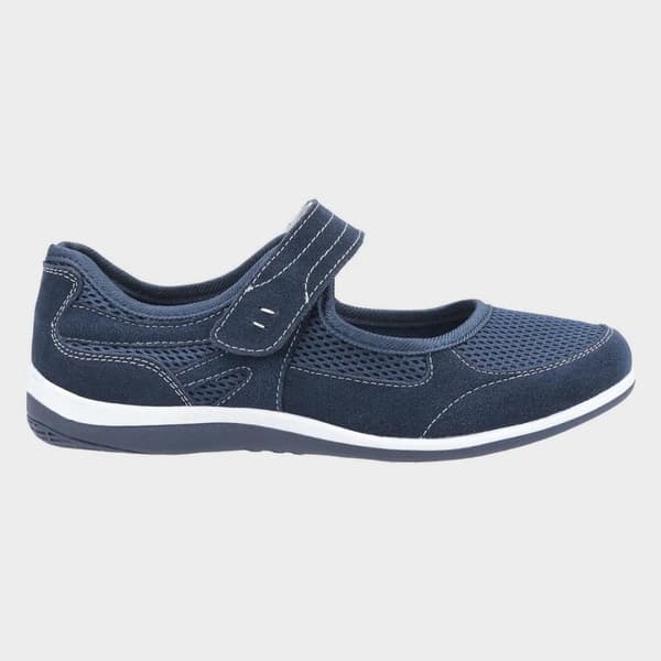 Fleet & Foster Womens/Ladies Morgan Touch Fastening Suede Shoe