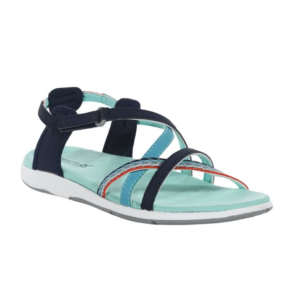 Regatta Womens/Ladies Santa Roma Criss-Cross Sandals Navy/Ocean Wave 4 UK