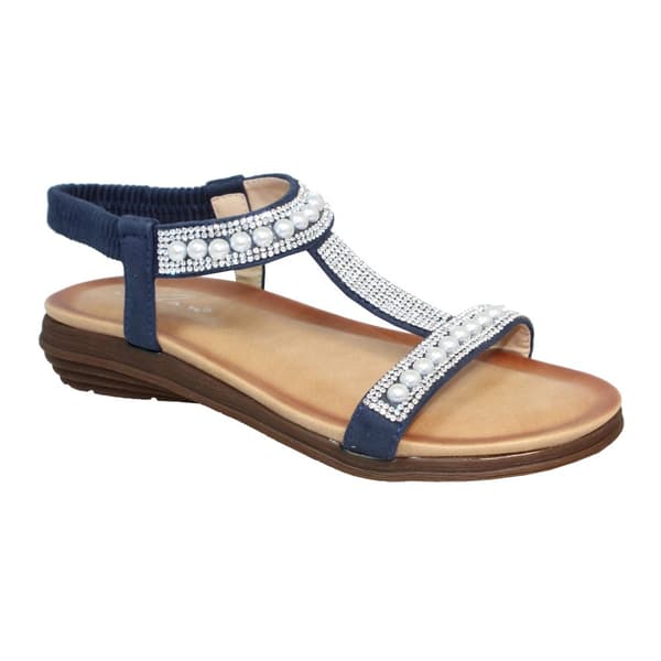 Lunar Womens/Ladies Tancy Pearl Sandals Blue 4 UK