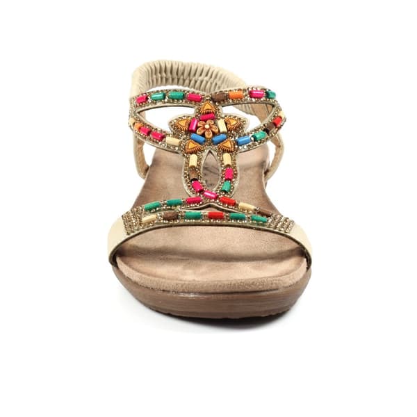 Lunar Womens/Ladies Mariella Beaded Sandals
