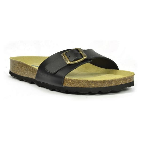 Sanosan Womens/Ladies Malaga Sano Sandals Black/Brown 7 UK