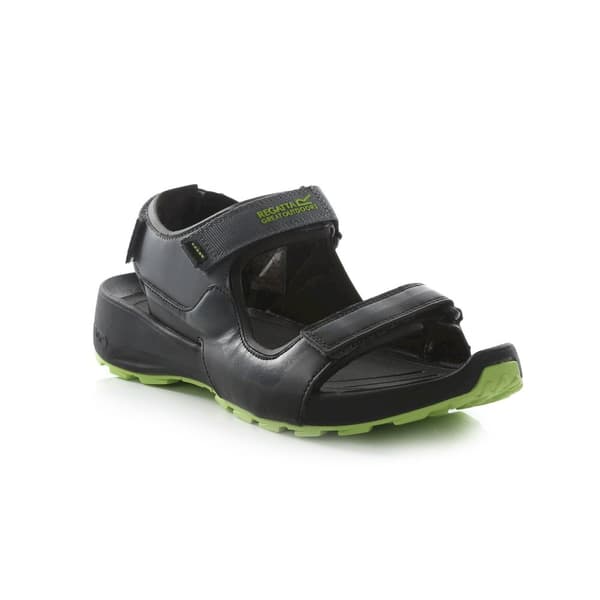 Regatta Mens Samaris Sandals Black/Lime 9.5 UK
