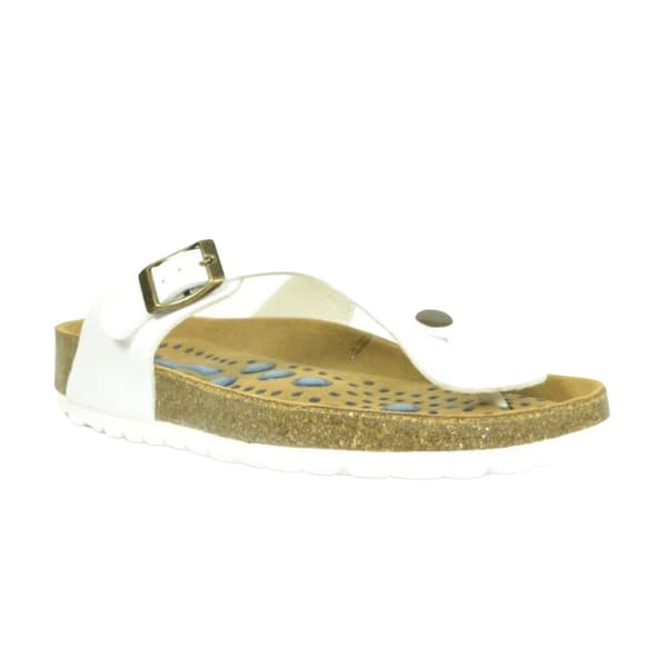 Sanosan Kvinnor/Damer Siete Lunas Geneve sandaler White 3 UK