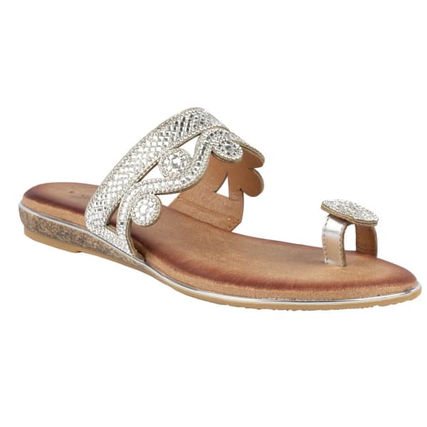 Lunar Womens/Ladies Lynn Sandals Silver/Brown 4 UK