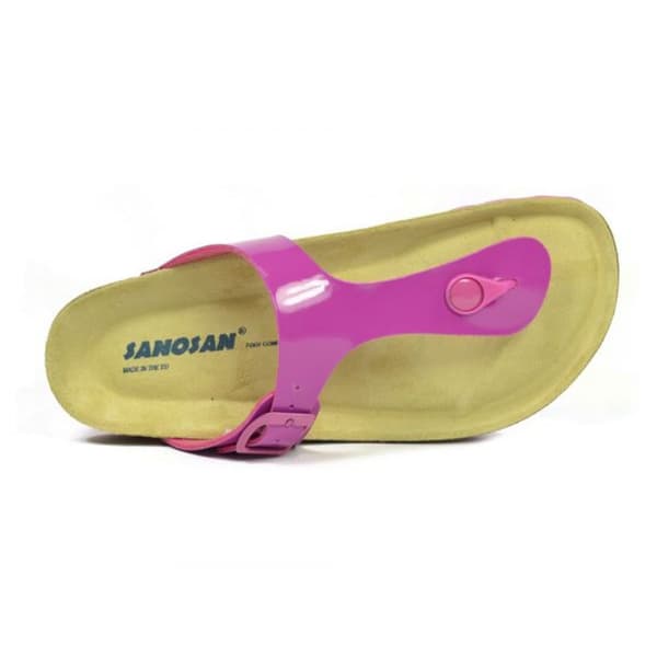 Sanosan Dame/Damer Geneve lakerede læder sandaler