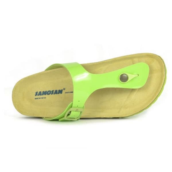 Sanosan Kvinnor/Damer Geneve lackerade läder sandaler