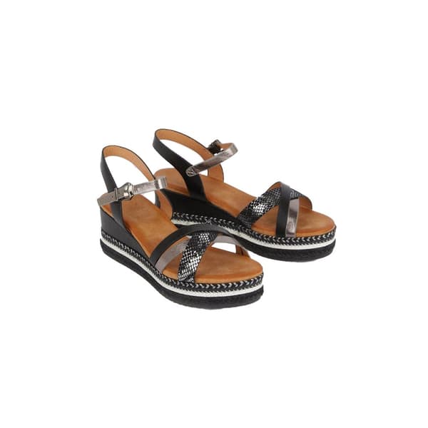 Good For The Sole Womens/Ladies Amber Wedge Sandals Black 8 UK