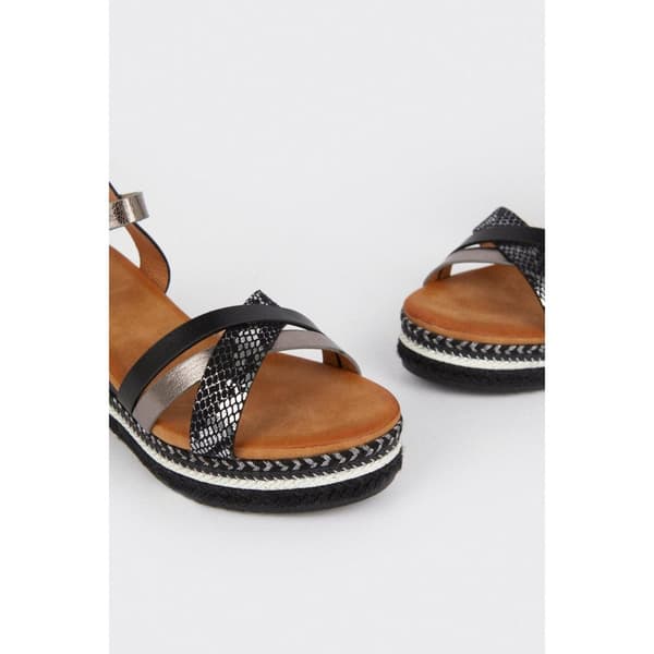 Good For The Sole Dame/Damer Amber brede wedge-sandaler med bred kile