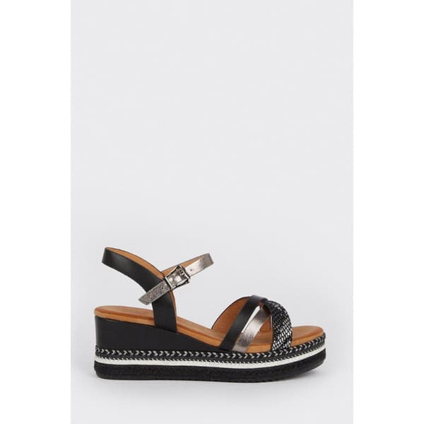 Good For The Sole Dame/Damer Amber brede wedge-sandaler med bred kile