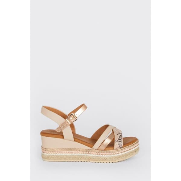 Good For The Sole Womens/Ladies Amber Wide Wedge Sandals