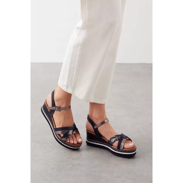 Good For The Sole Dame/Damer Amber brede wedge-sandaler med bred kile