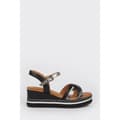 Miniatyrbillede 2 af 4: Good For The Sole Dame/Damer Amber brede wedge-sandaler med bred kile