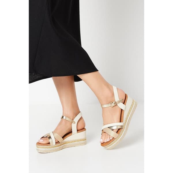 Good For The Sole Womens/Ladies Amber Wide Wedge Sandals