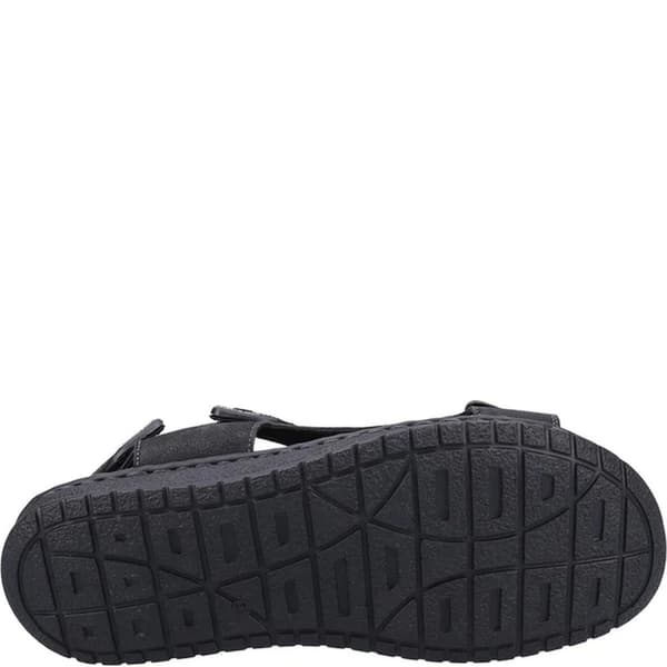 Hush Puppies Mens Neville Sandaler med justerbart band i läder