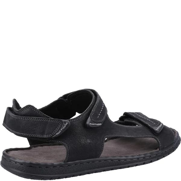 Hush Puppies Mens Neville Sandaler med justerbart band i läder