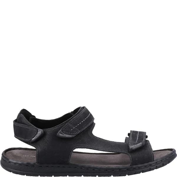Hush Puppies Mens Neville Sandaler med justerbart band i läder