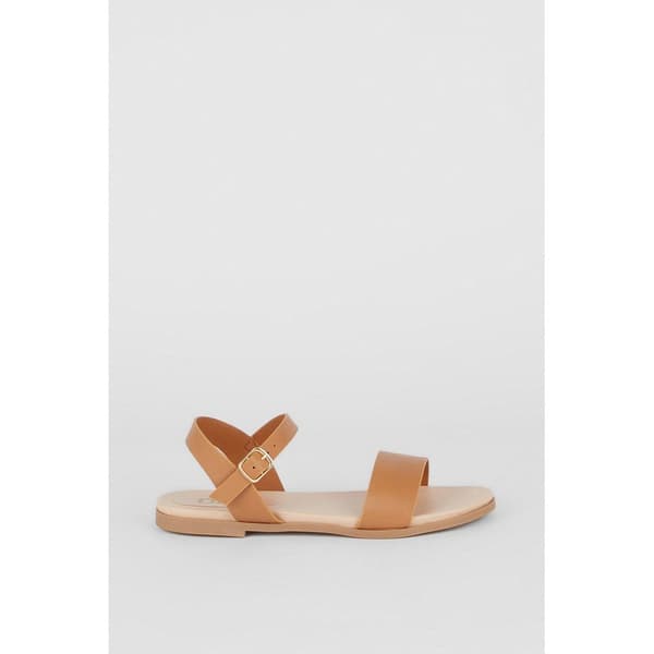 Dorothy Perkins Faye brede flade sandaler til kvinder/damer