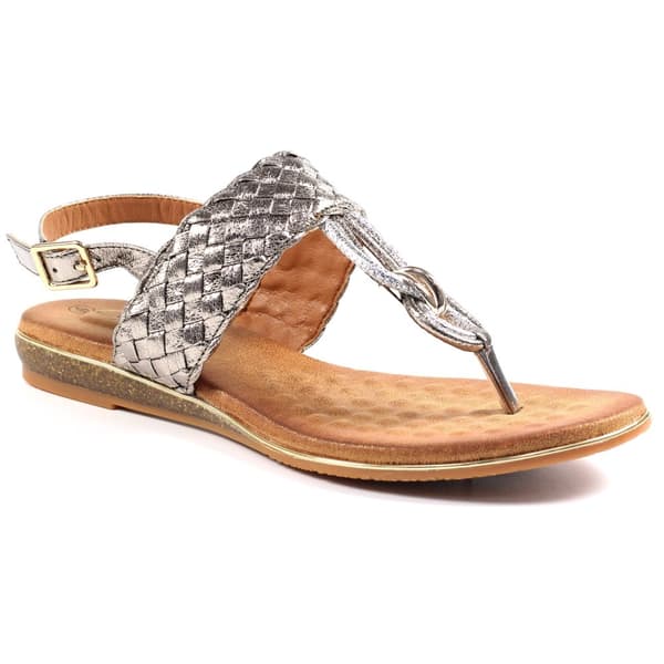 Lunar Womens/Ladies Dawley Sandals Pewter 5 UK