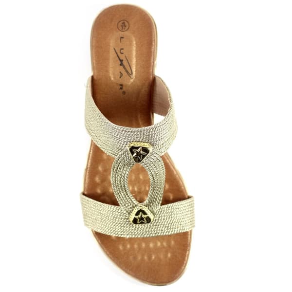 Lunar Womens/Ladies Calow Leather Sandals