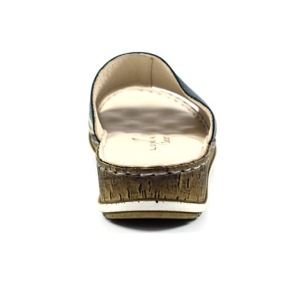 Lunar Dam/Skola Appleby Ocelot Print Läder Sandaler