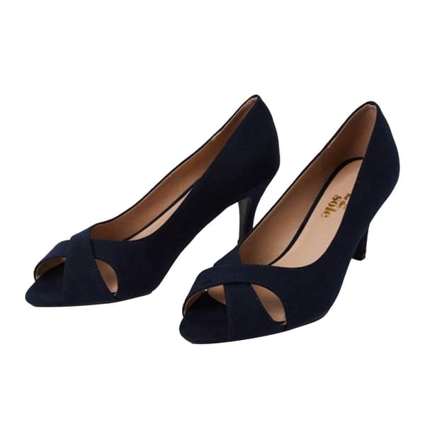 Good For The Sole Womens/Ladies Honey Peep Toe Wide Sandals