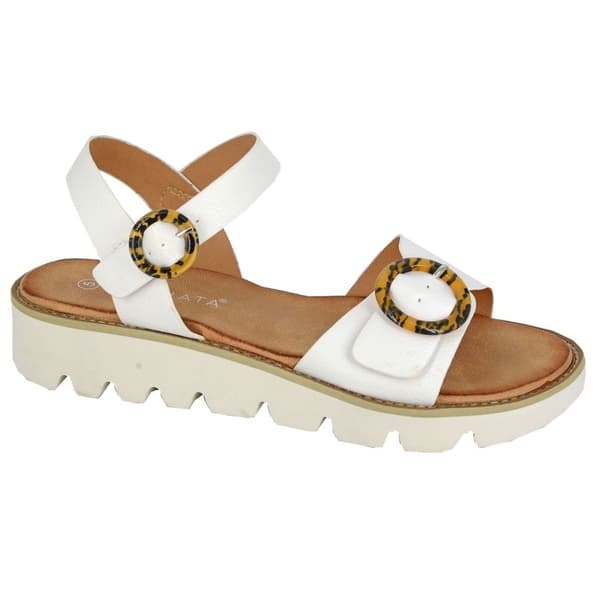 Cipriata Womens/Ladies Mimi Wedge Sandals White/White 8 UK