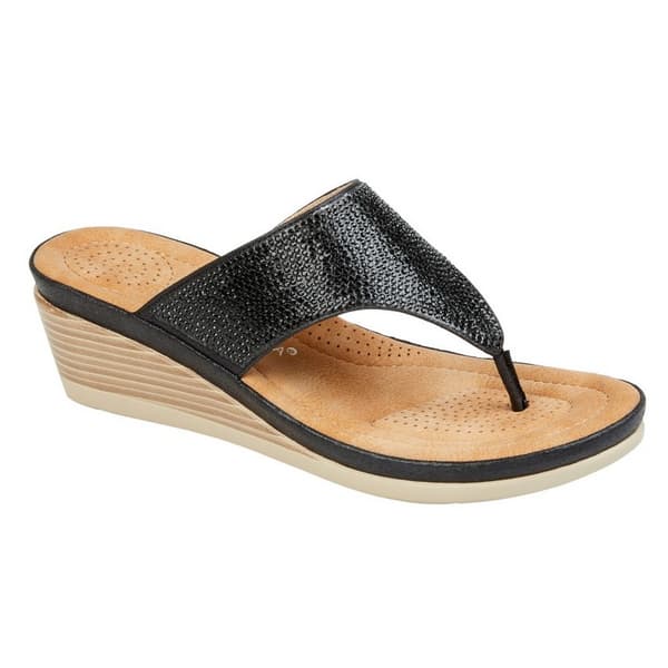 Cipriata Womens/Ladies Sandra Sparkle Diamante Wedge Sandals