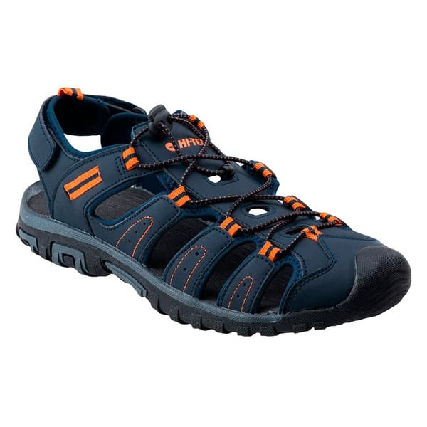 Hi-Tec Mens Tiore Logo Sandals Navy/Dark Grey/Orange 10 UK