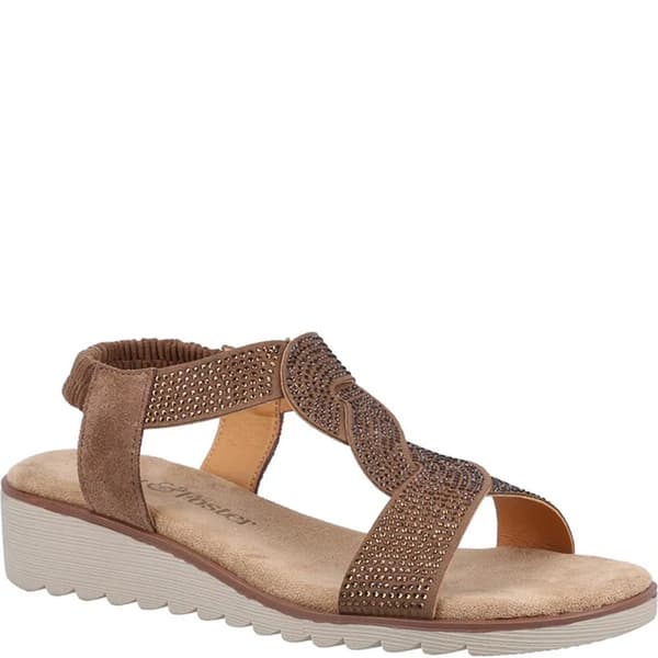 Fleet & Foster Womens/Ladies Hyacinth Leather Sandals Brown 7 UK