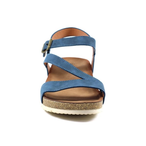 Lunar Womens/Ladies Cluster Wedge Sandals