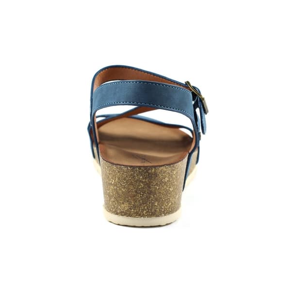 Lunar Womens/Ladies Cluster Wedge Sandals