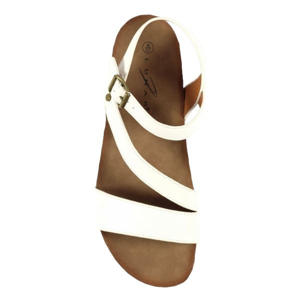 Lunar Womens/Ladies Cluster Wedge Sandals