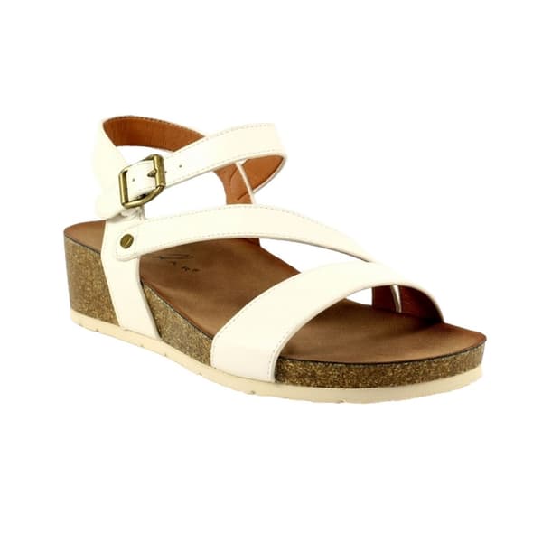 Lunar Womens/Ladies Cluster Wedge Sandals