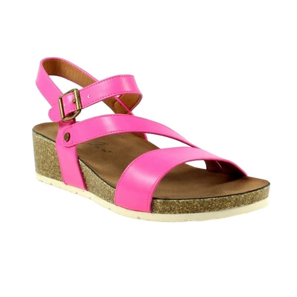 Lunar Womens/Ladies Cluster Wedge Sandals