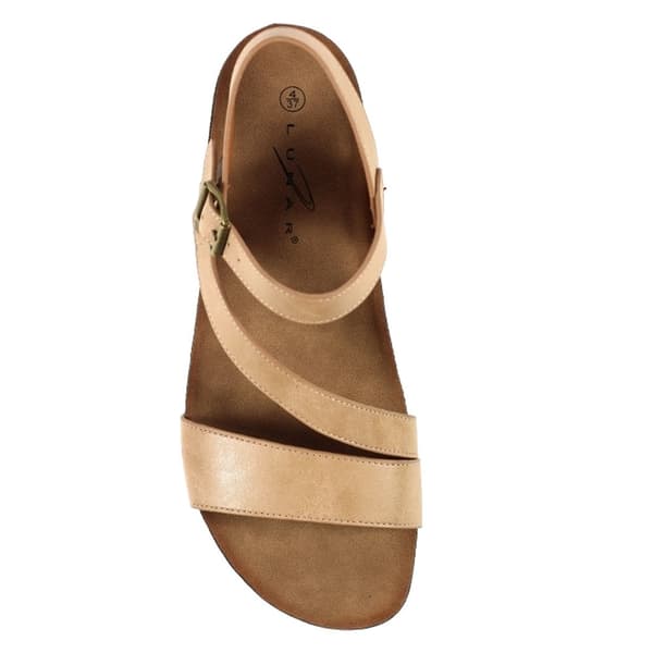Lunar Womens/Ladies Cluster Wedge Sandals