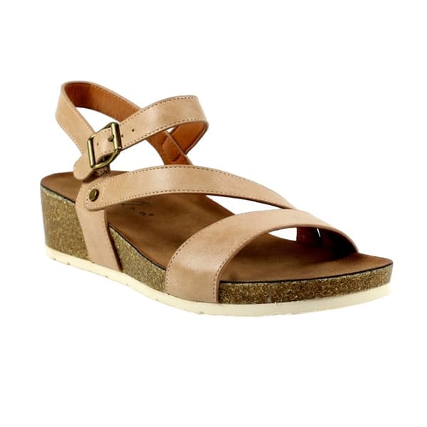 Lunar Womens/Ladies Cluster Wedge Sandals