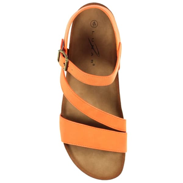 Lunar Womens/Ladies Cluster Wedge Sandals