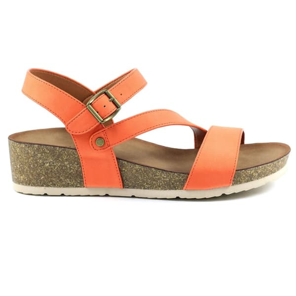 Lunar Womens/Ladies Cluster Wedge Sandals