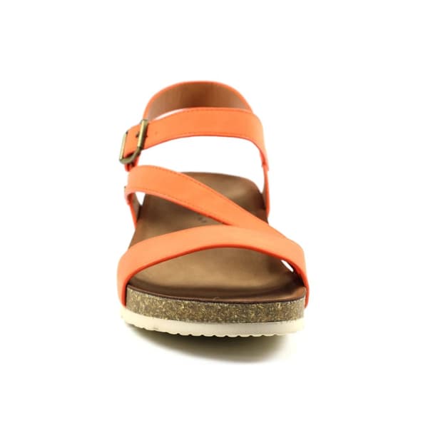 Lunar Womens/Ladies Cluster Wedge Sandals