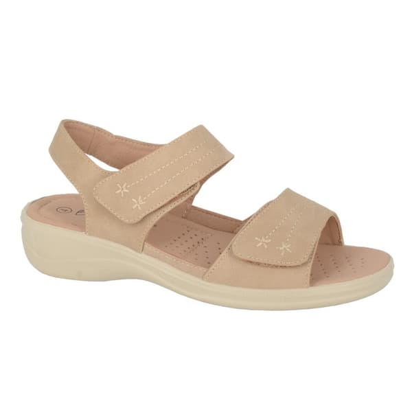 Boulevard Womens/Ladies Floral Synthetic Nubuck Sandals