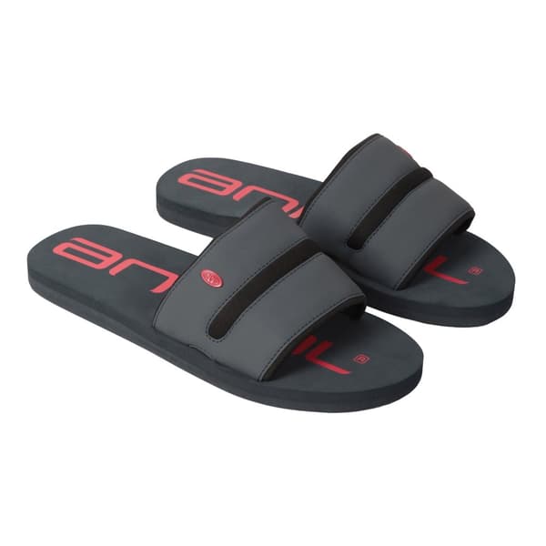 Animal Mens Wave Sliders Charcoal 9 UK