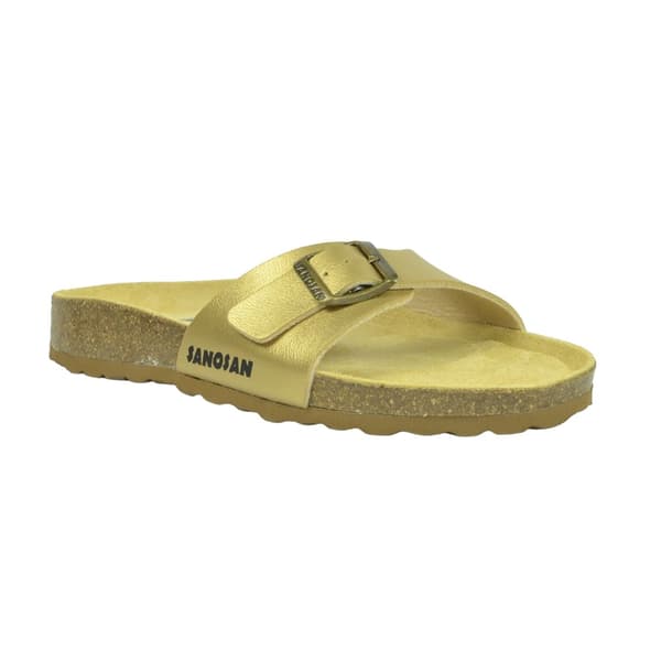 Sanosan Womens/Ladies Malaga Nacre Sandals Gold 6 UK