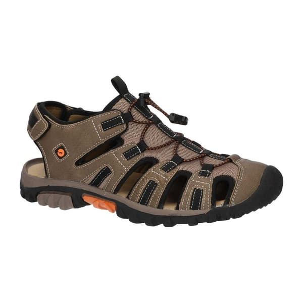 Hi-Tec Mens Cove Sport Sandals Taupe/Burnt Orange 7 UK