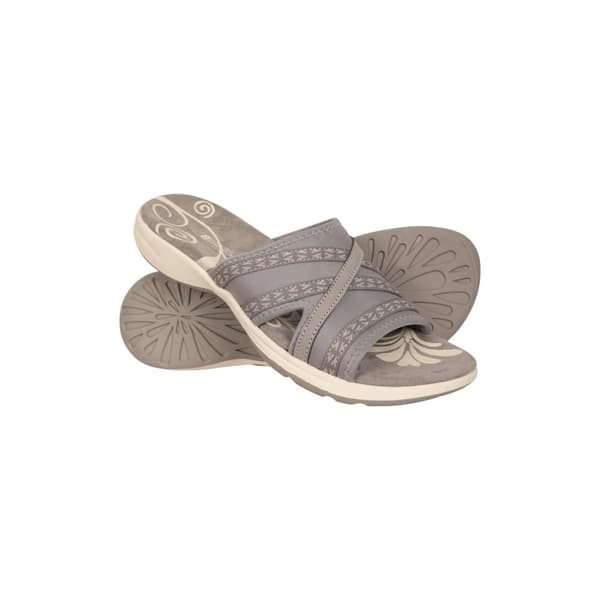 Mountain Warehouse Womens/Ladies Comfort Crest Slip-on Sliders Grey 8 UK