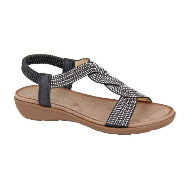 Cipriata Womens/Ladies Josetta Sparkle Sandals Black 4 UK