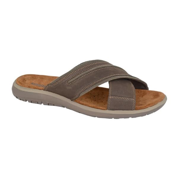 Roamers Nubuck crossover strap mules för herrar