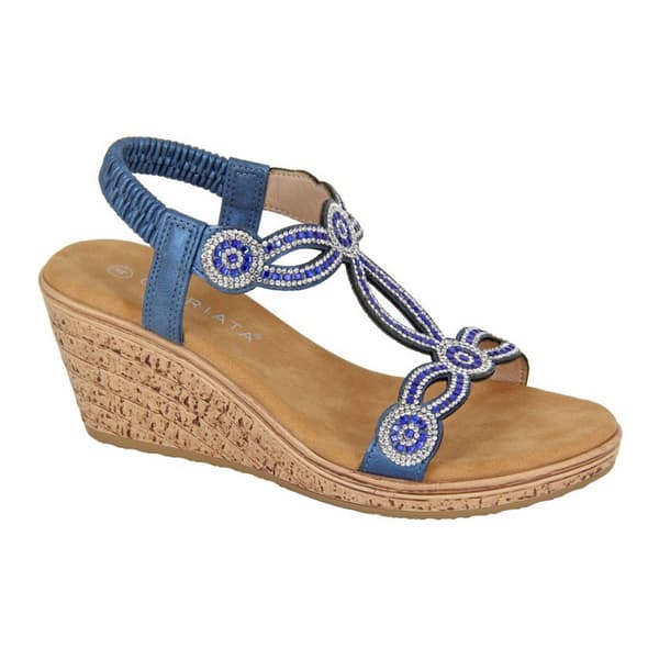 Cipriata Womens/Ladies Ora Jewelled Sandals Blue 5 UK