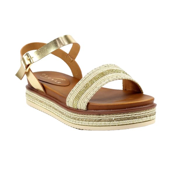 Lunar Dam/Ladies Frazer Sandaler Gold 6 UK