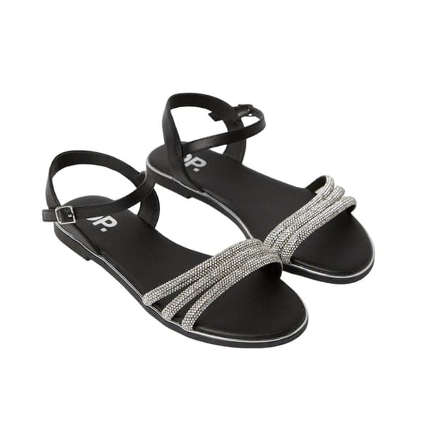 Dorothy Perkins Womens/Ladies Fern Embellished Wide Flat Sandals Black 7 UK
