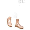 Miniatyrbilde 3 av 3: Good For The Sole Womens/Ladies Ana Comfort Crossover Strap Wide Sandals